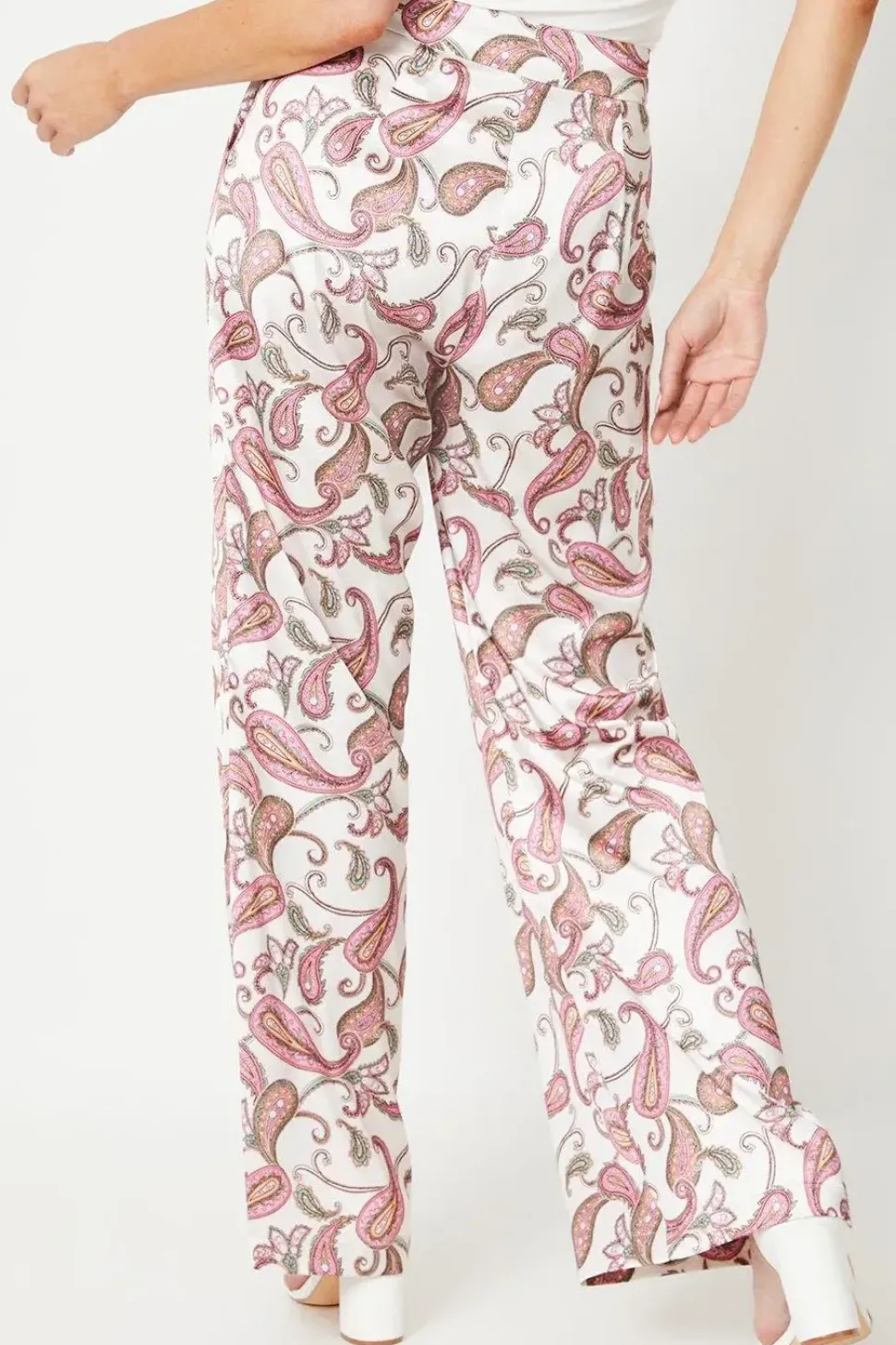 Premium Printed Wide Leg Trousers