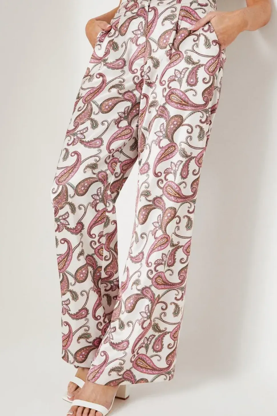 Premium Printed Wide Leg Trousers