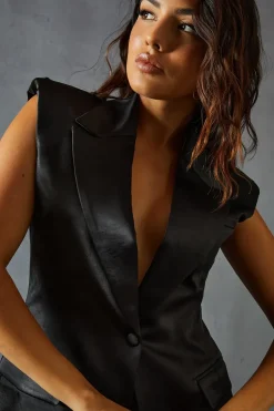 Premium Satin Bonded Waistcoat