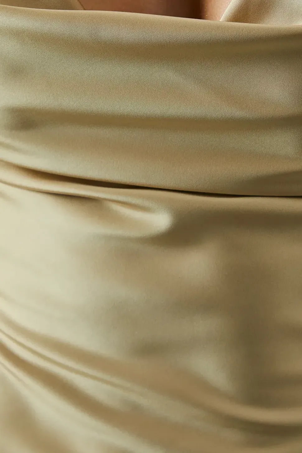 Premium Satin Cowl Neck Fishtail Maxi Dress