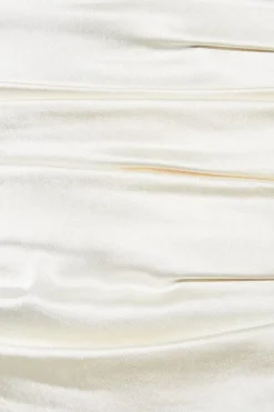Premium Satin Ruched Detail Mini Slip Dress