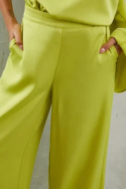 Premium Satin Wide Leg Trouser