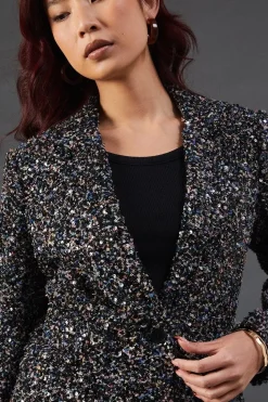 Premium Sequin Boucle Blazer