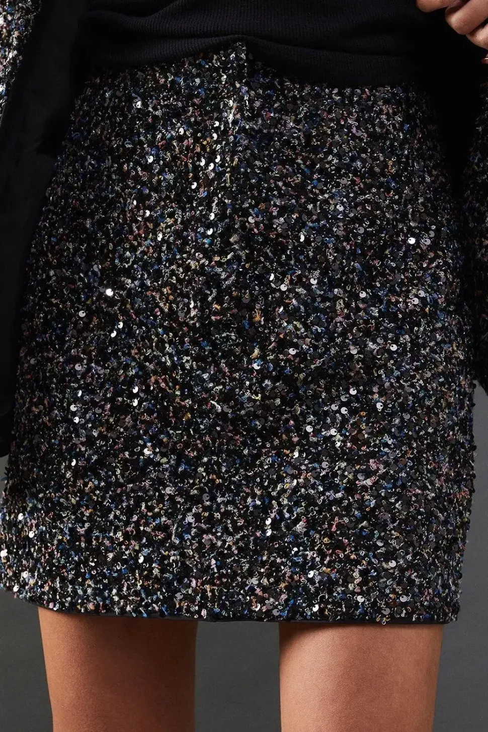 Premium Sequin Boucle Mini Skirt