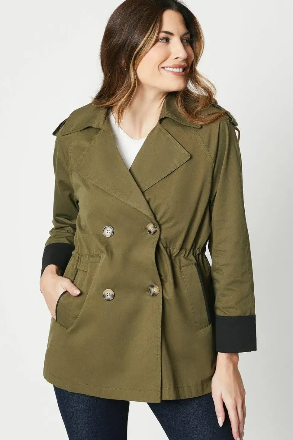 Premium Short Trench Coat