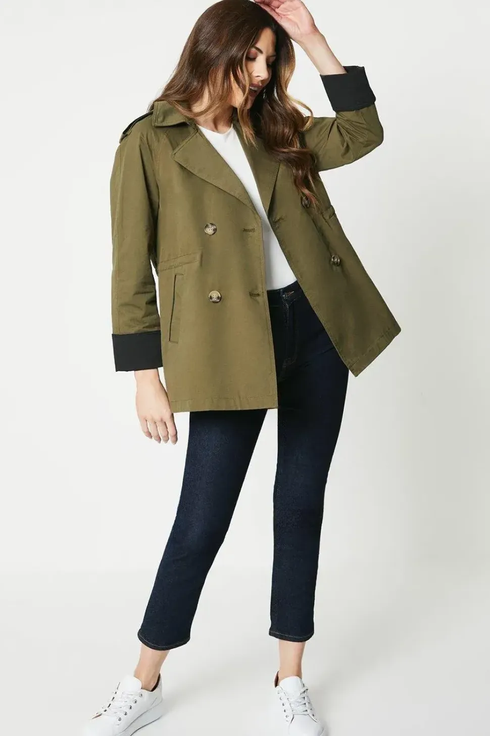 Premium Short Trench Coat