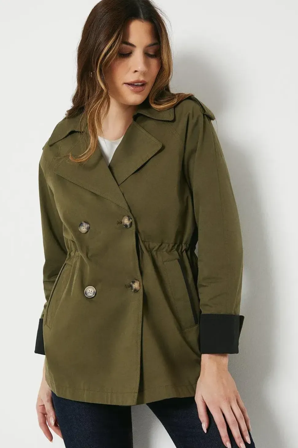 Premium Short Trench Coat