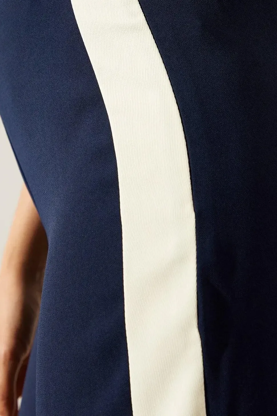 Premium Side Stripe Elastic Wide Leg Trouser