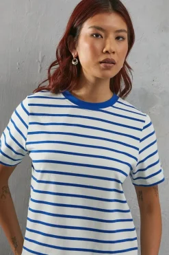Premium Stripe Boxy Jersey T-shirt
