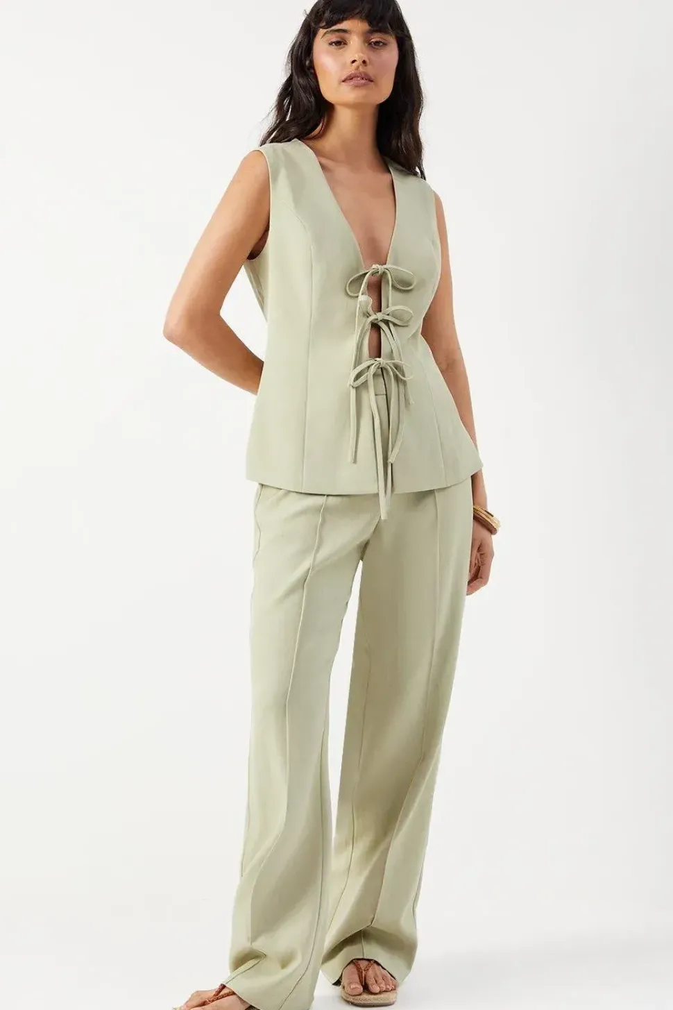 Premium Tie Front Waistcoat
