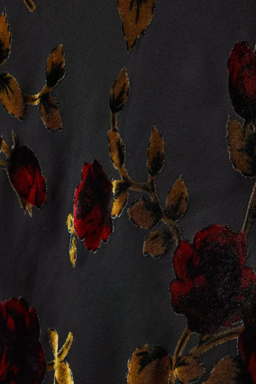 Premium Velvet Chiffon Mix Frill Strappy Midaxi Dress