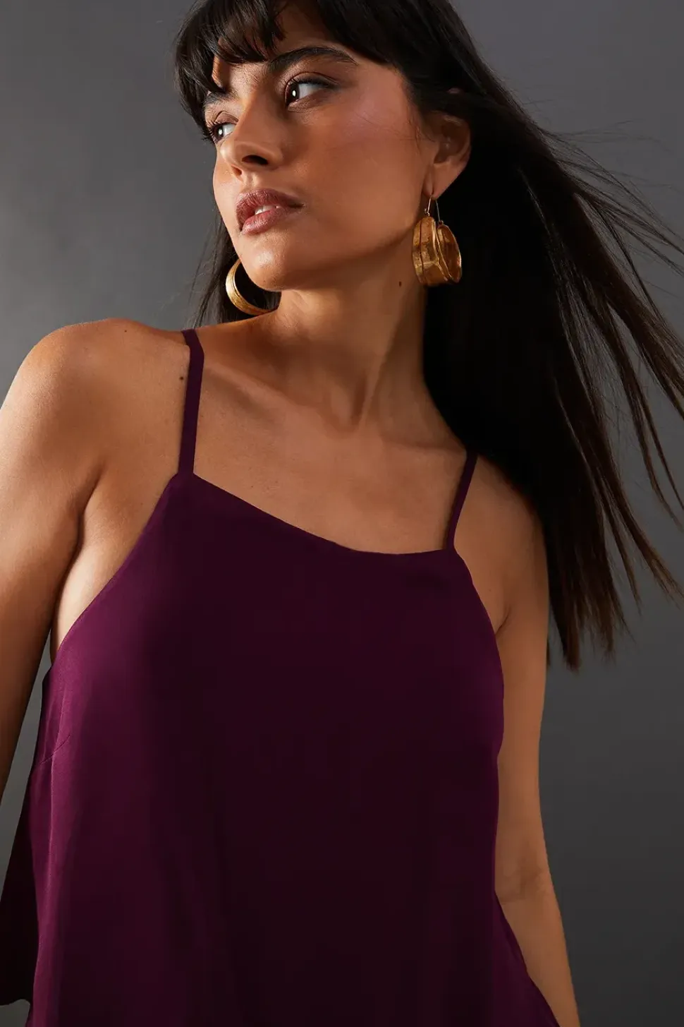 Premium Viscose Halter Ruffle Midaxi Dress