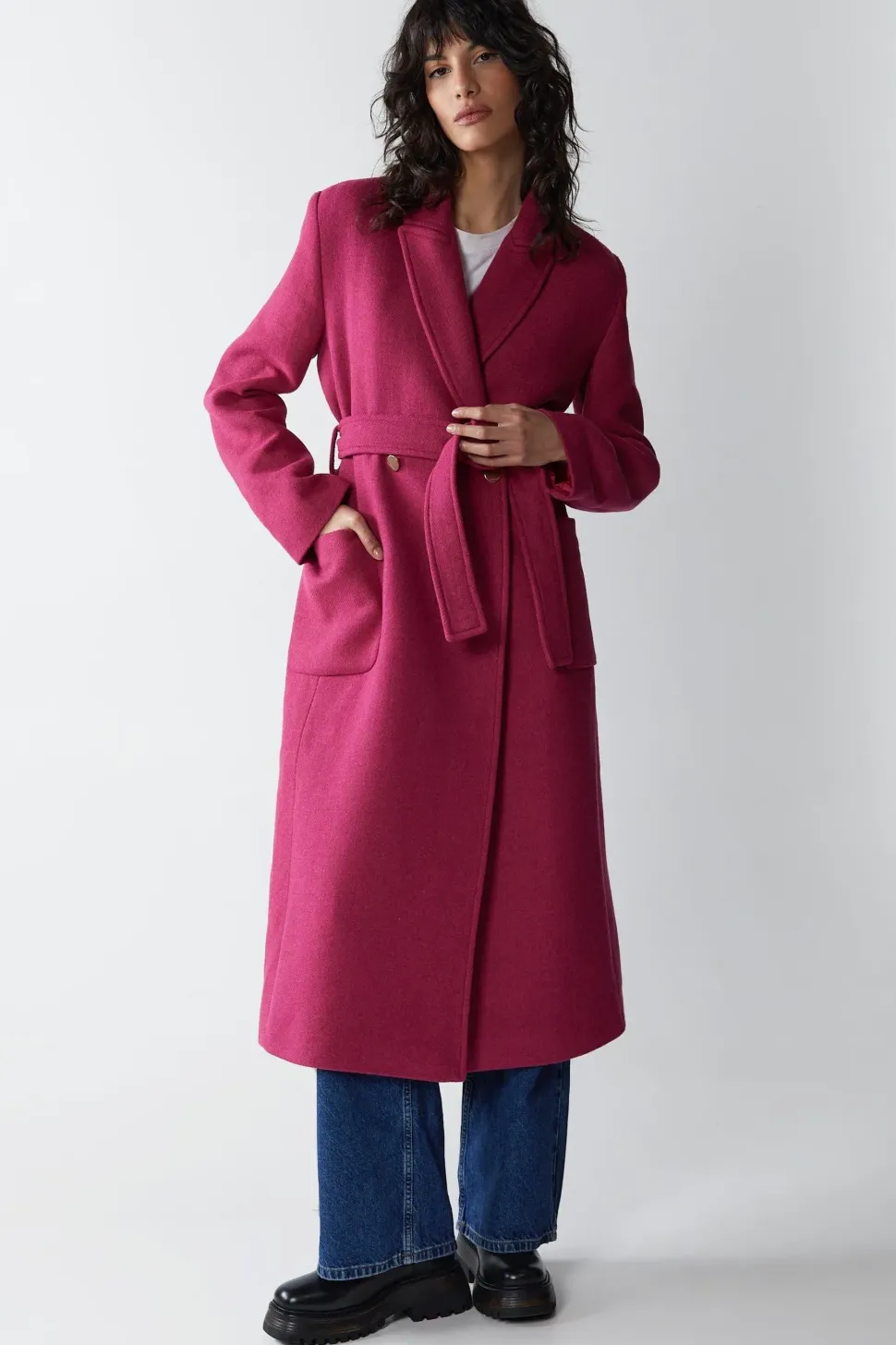 Premium Wool Look Tailored Coat