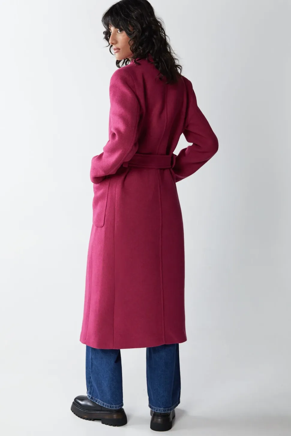 Premium Wool Look Tailored Coat