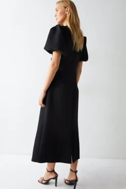 Premium Wrap Over Maxi Dress