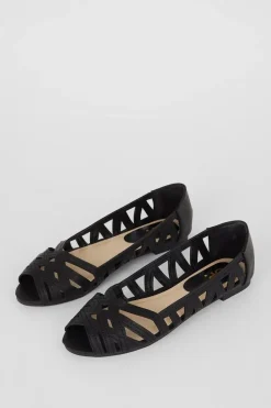 Prim Peep Toe Ballet Flats