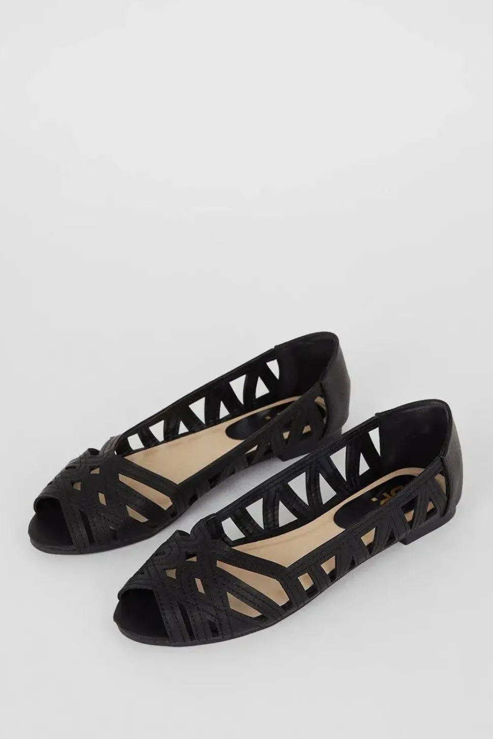 Prim Peep Toe Ballet Flats