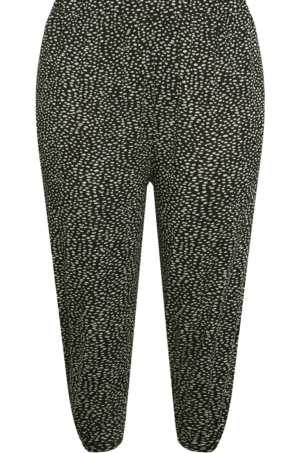 Print Cropped Harem Joggers