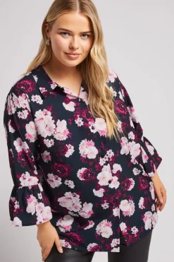 Printed Bell Sleeve Shirt