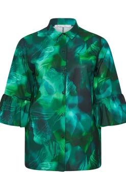 Printed Bell Sleeve Shirt