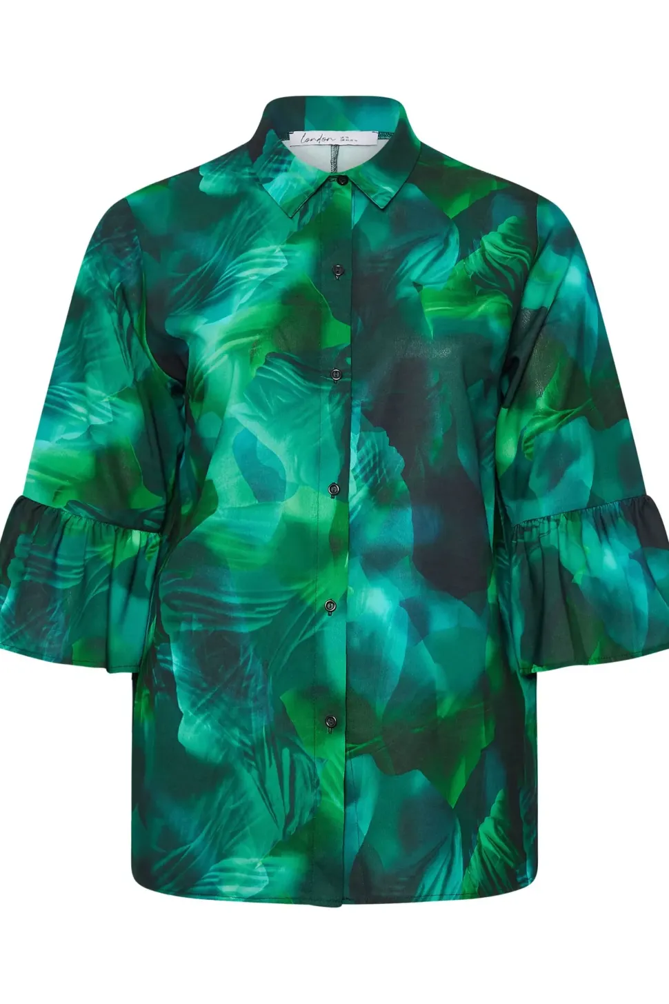 Printed Bell Sleeve Shirt