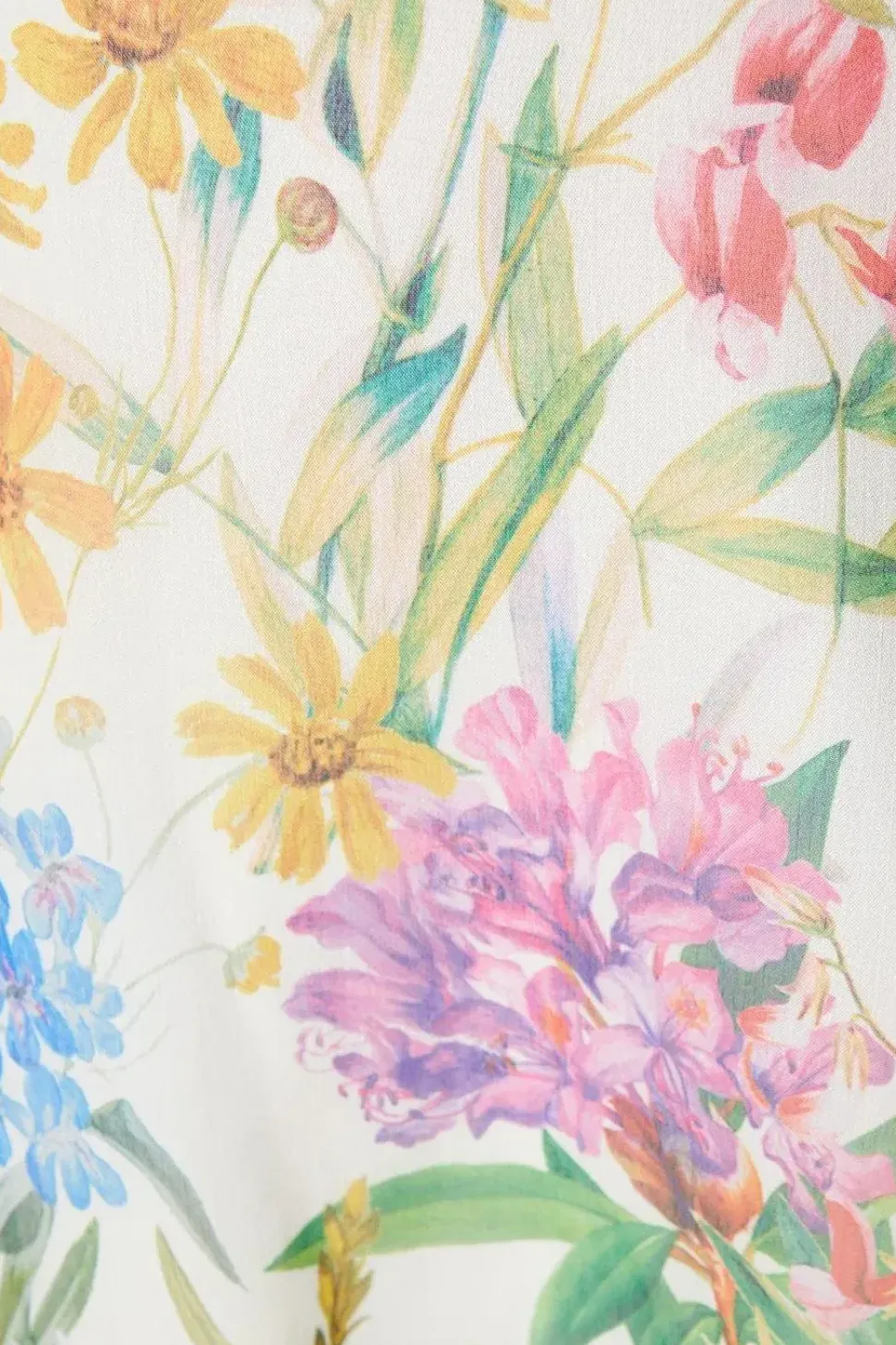 Printed Blouson Sleeve Midaxi Dress