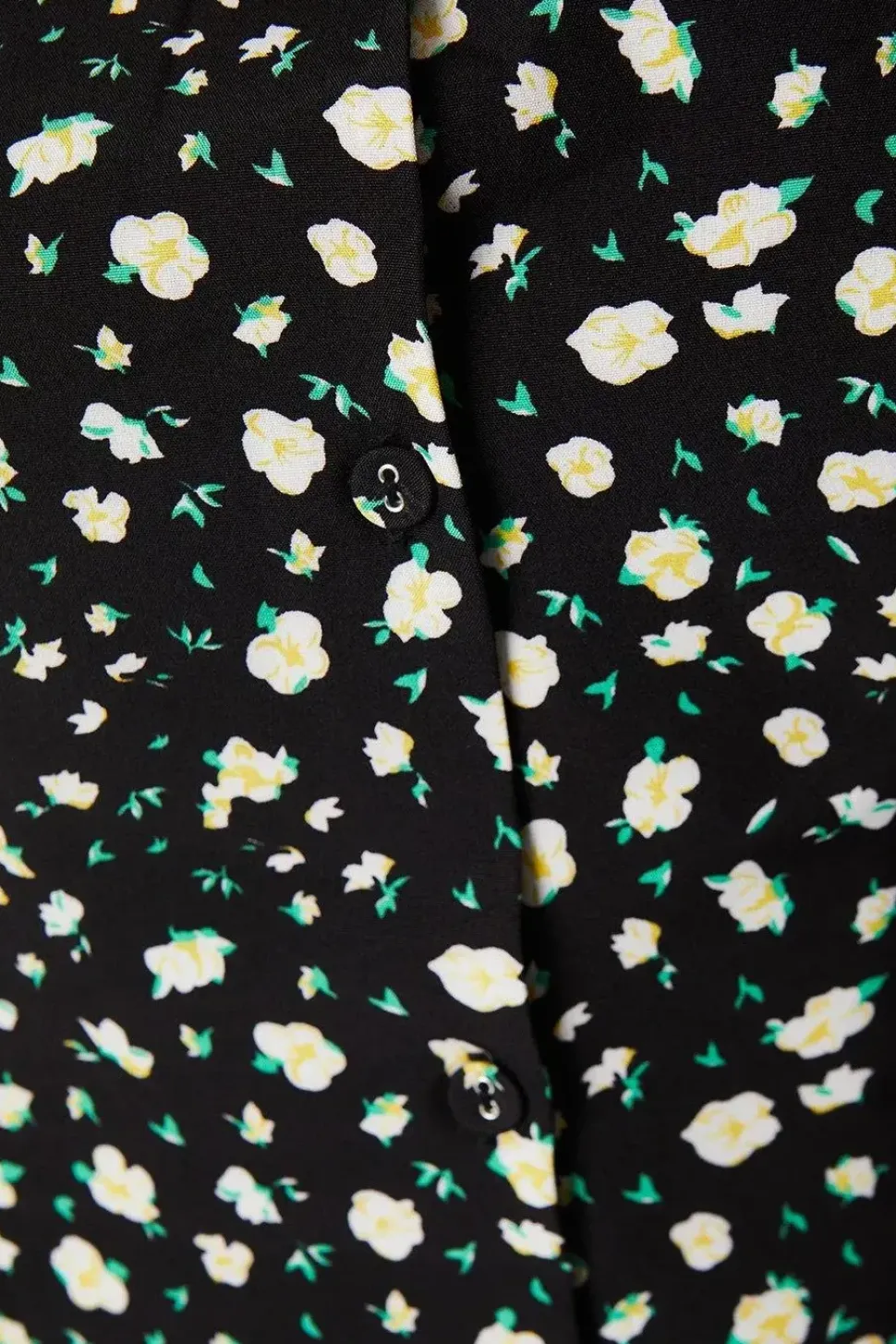 Printed Button Through Midi Dress