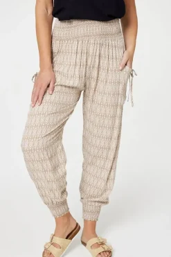 Printed Elasticated Harem Pants