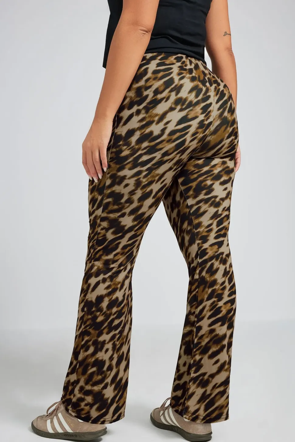 Printed Flared Trousers