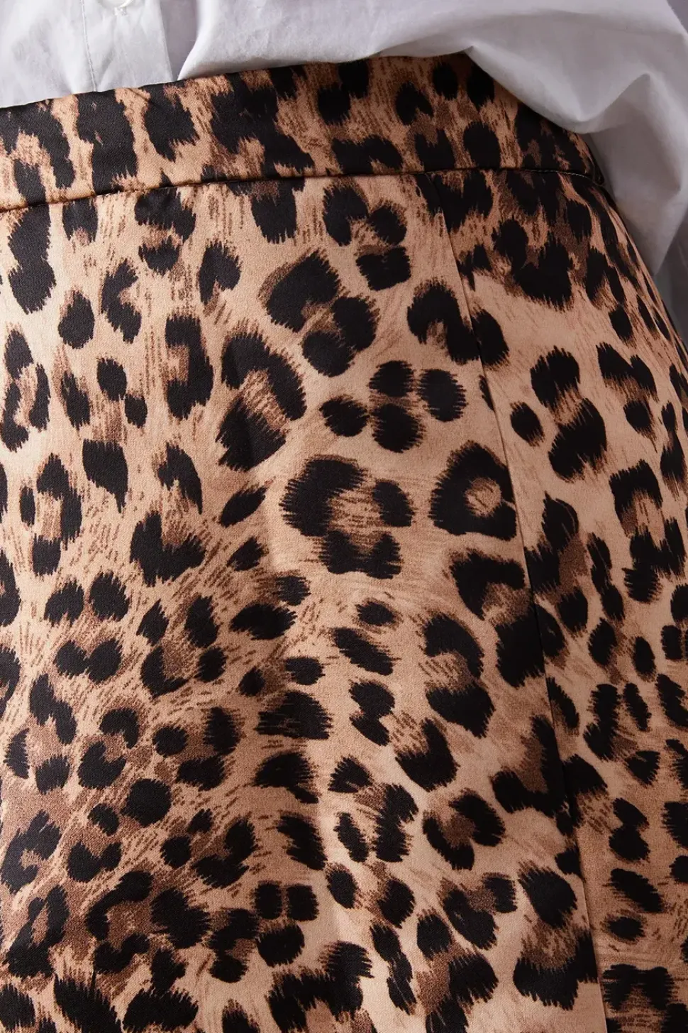 Printed Heavy Satin Micro Mini Skirt