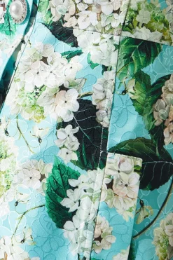 Printed Jacquard Mini Dress