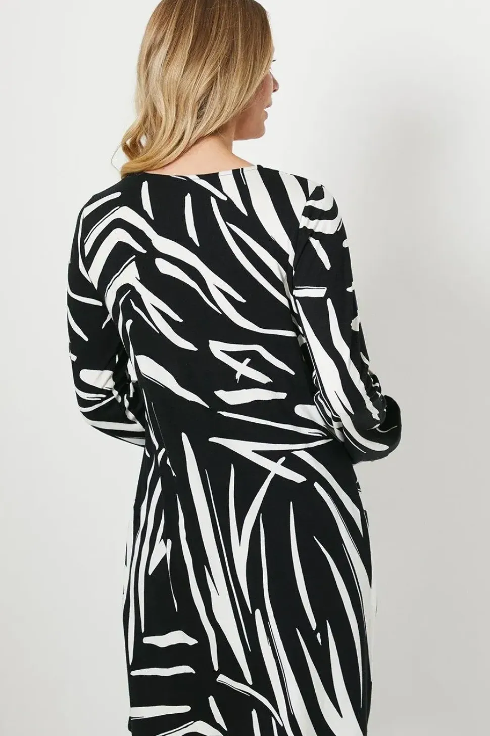 Printed Jersey Shift Dress