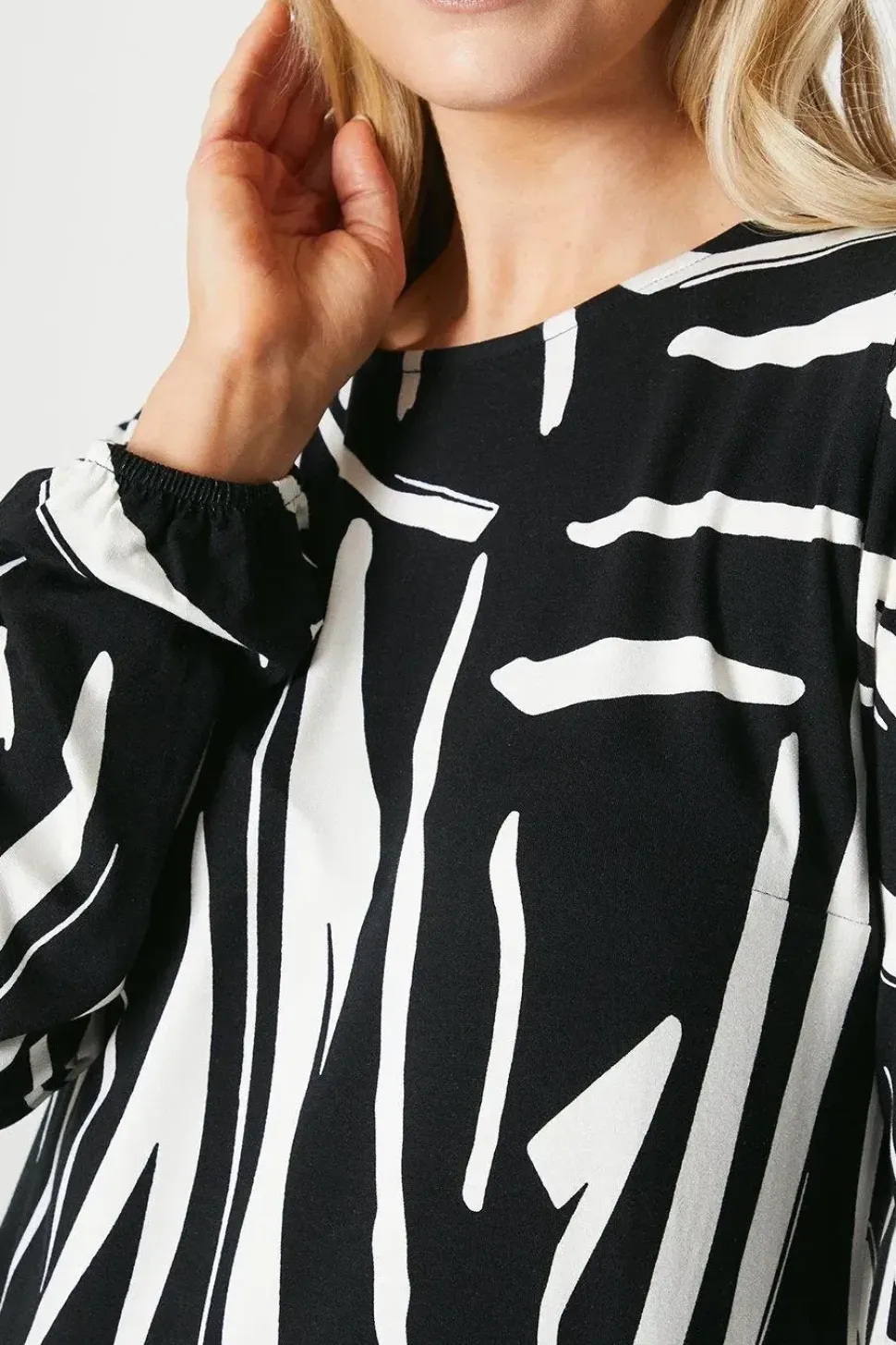 Printed Jersey Shift Dress