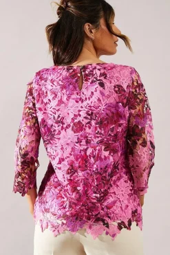 Printed Lace Top
