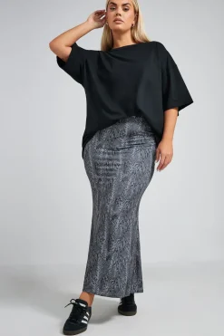 Printed Maxi Skirt