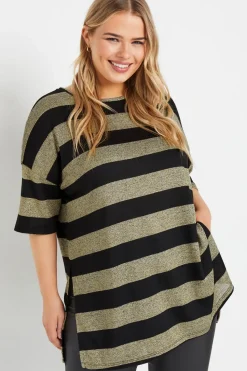 Printed Metallic Top