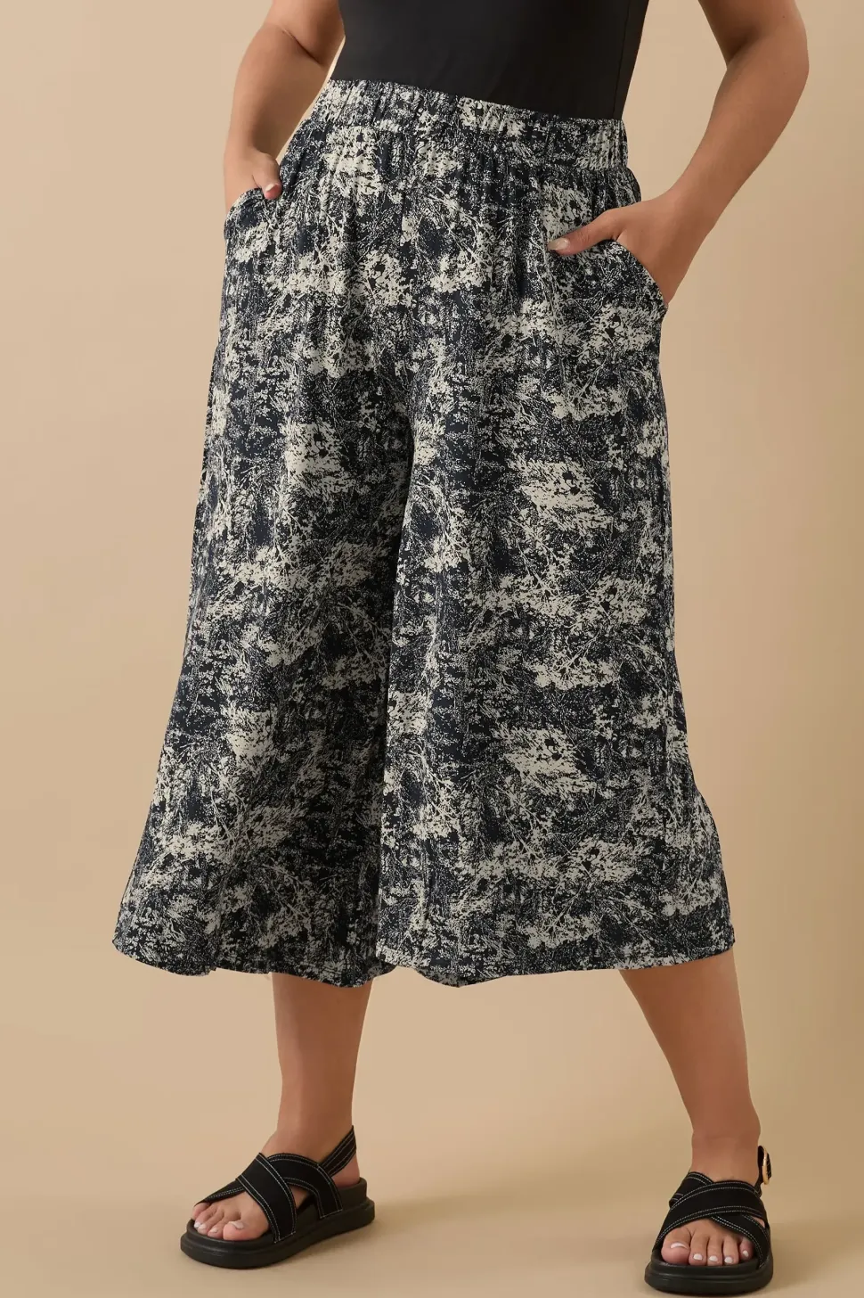 Printed Midaxi Culottes