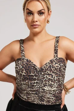 Printed Ruched Bodysuit