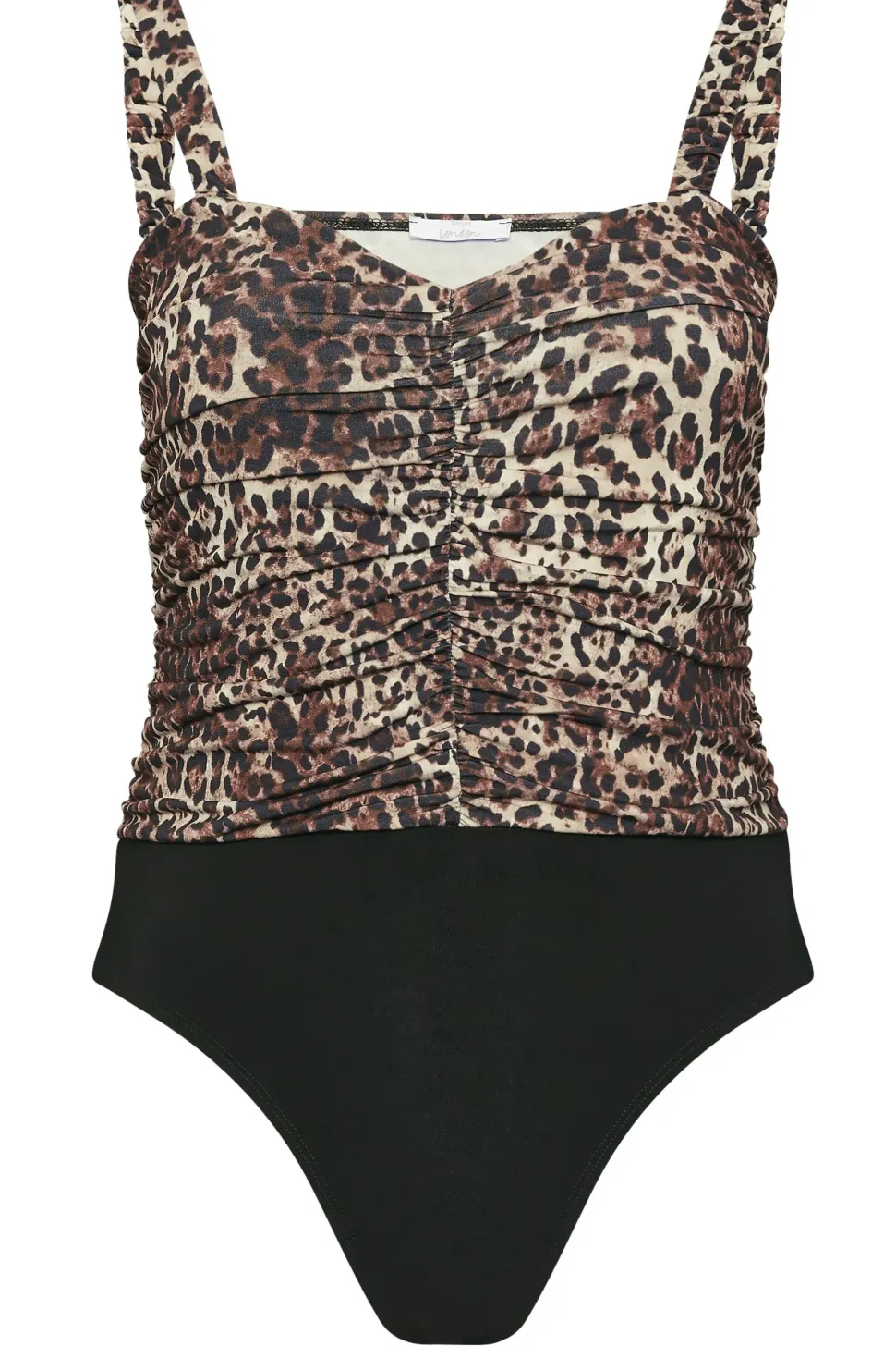 Printed Ruched Bodysuit