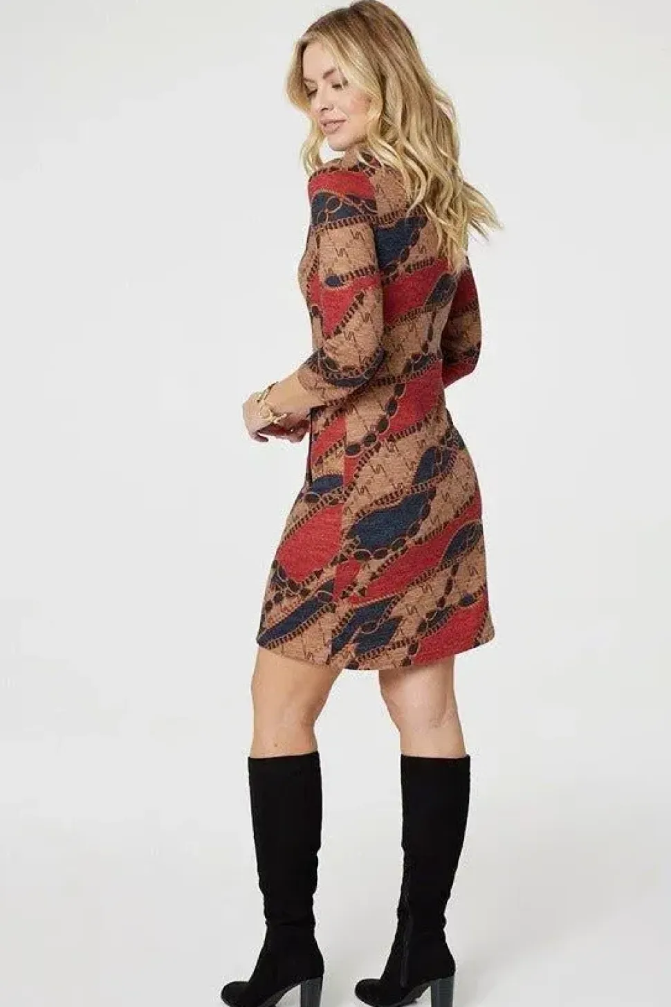 Printed Short Hem Tunic Dress