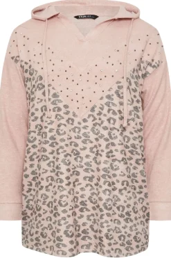 Printed Stud Hoodie