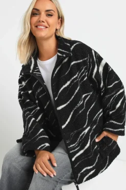 Printed Teddy Fleece Jacket