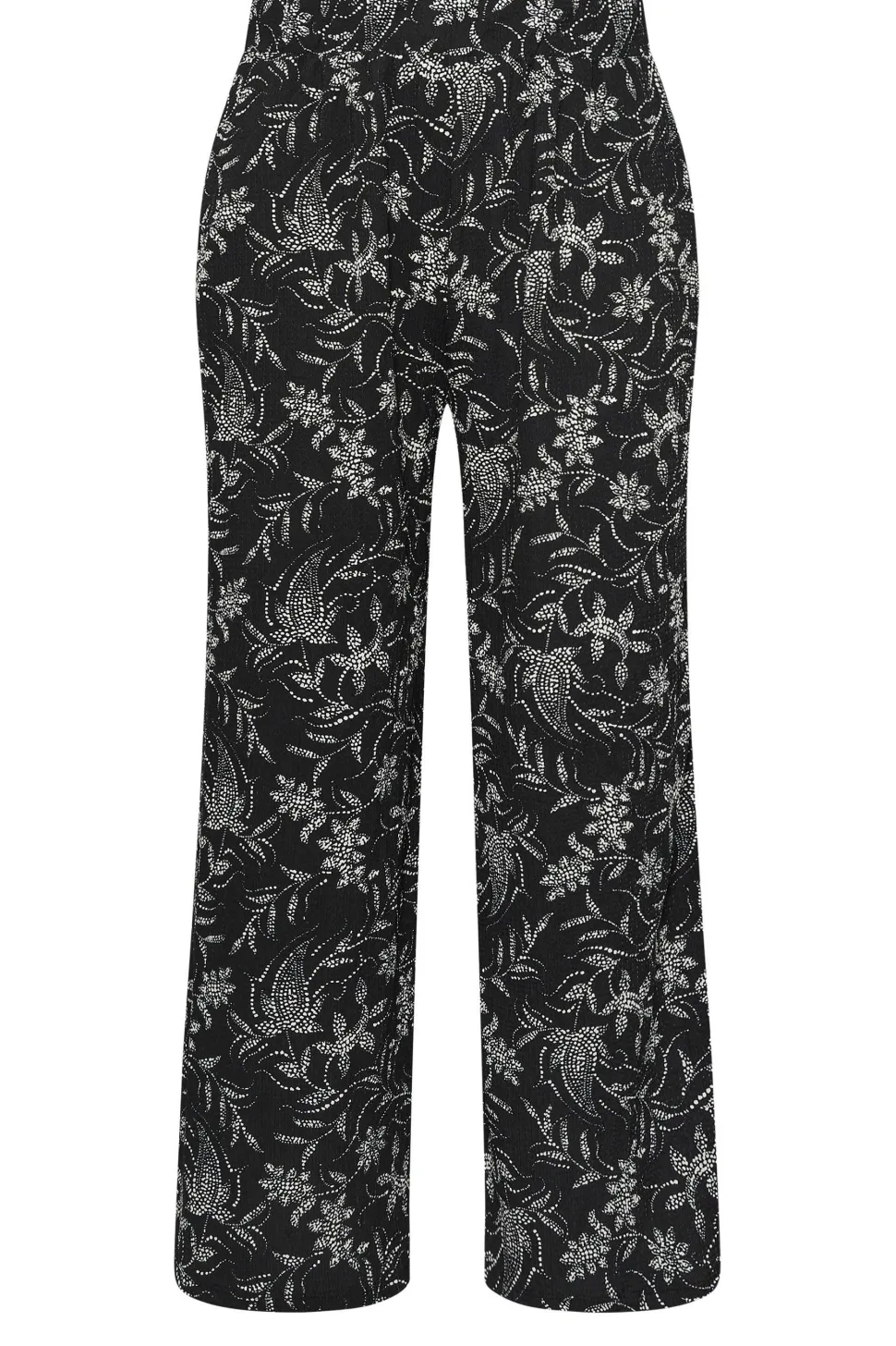 Printed Wide Leg Trousers