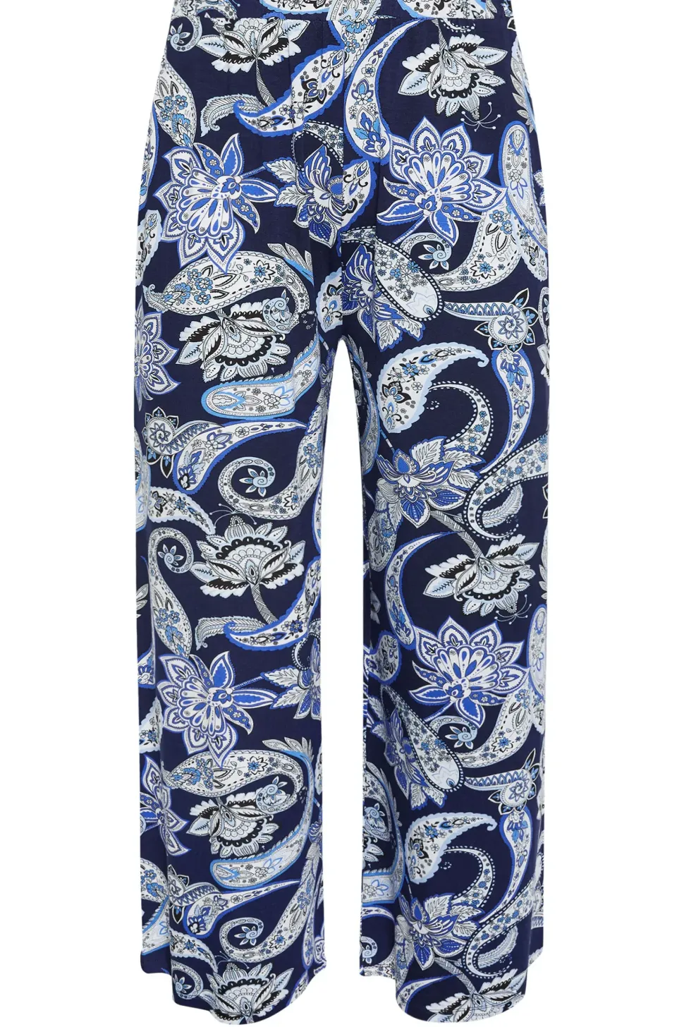 Printed Wide Leg Trousers