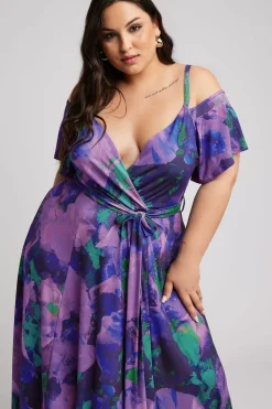 Printed Wrap Dress