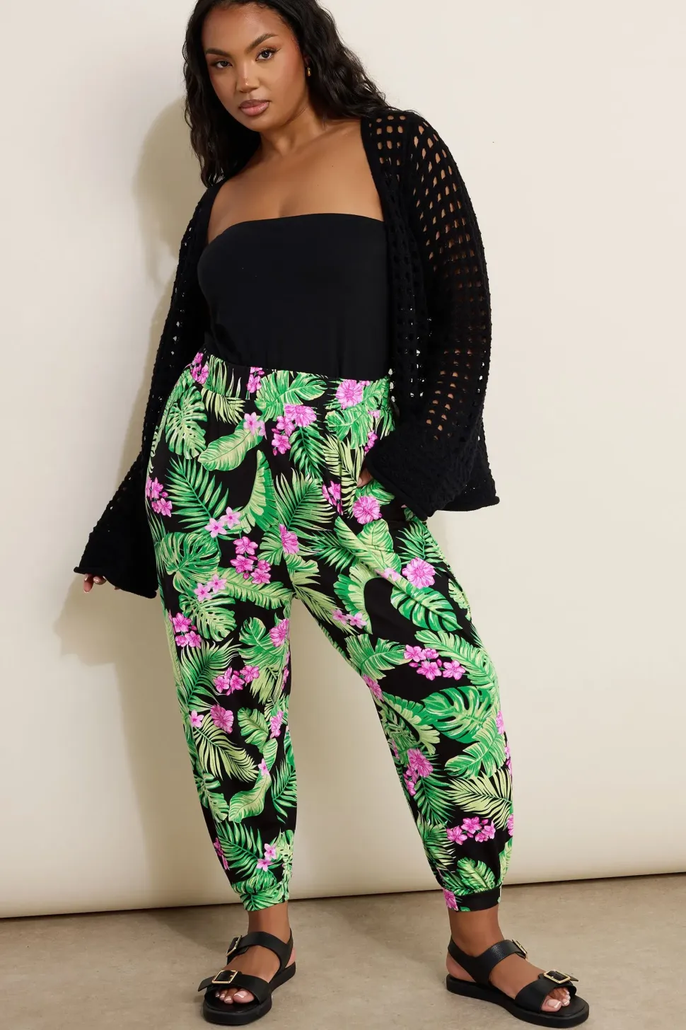 Print Harem Trousers