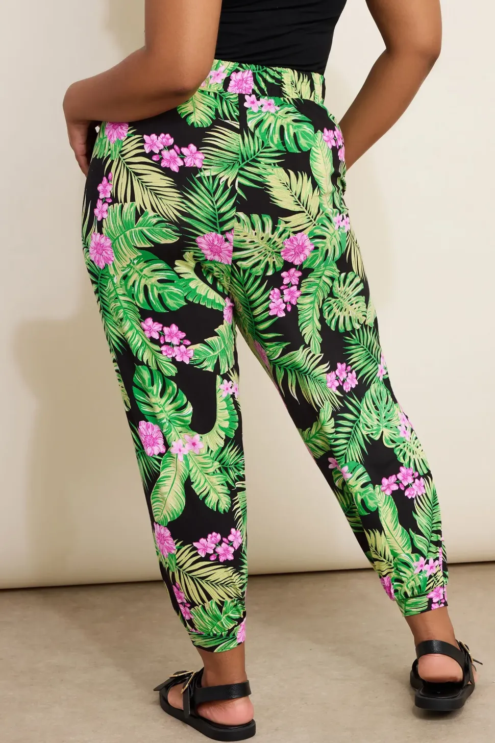 Print Harem Trousers