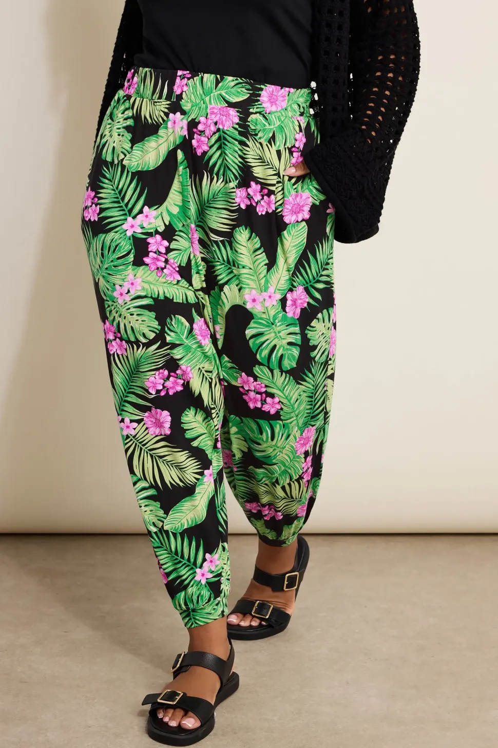 Print Harem Trousers