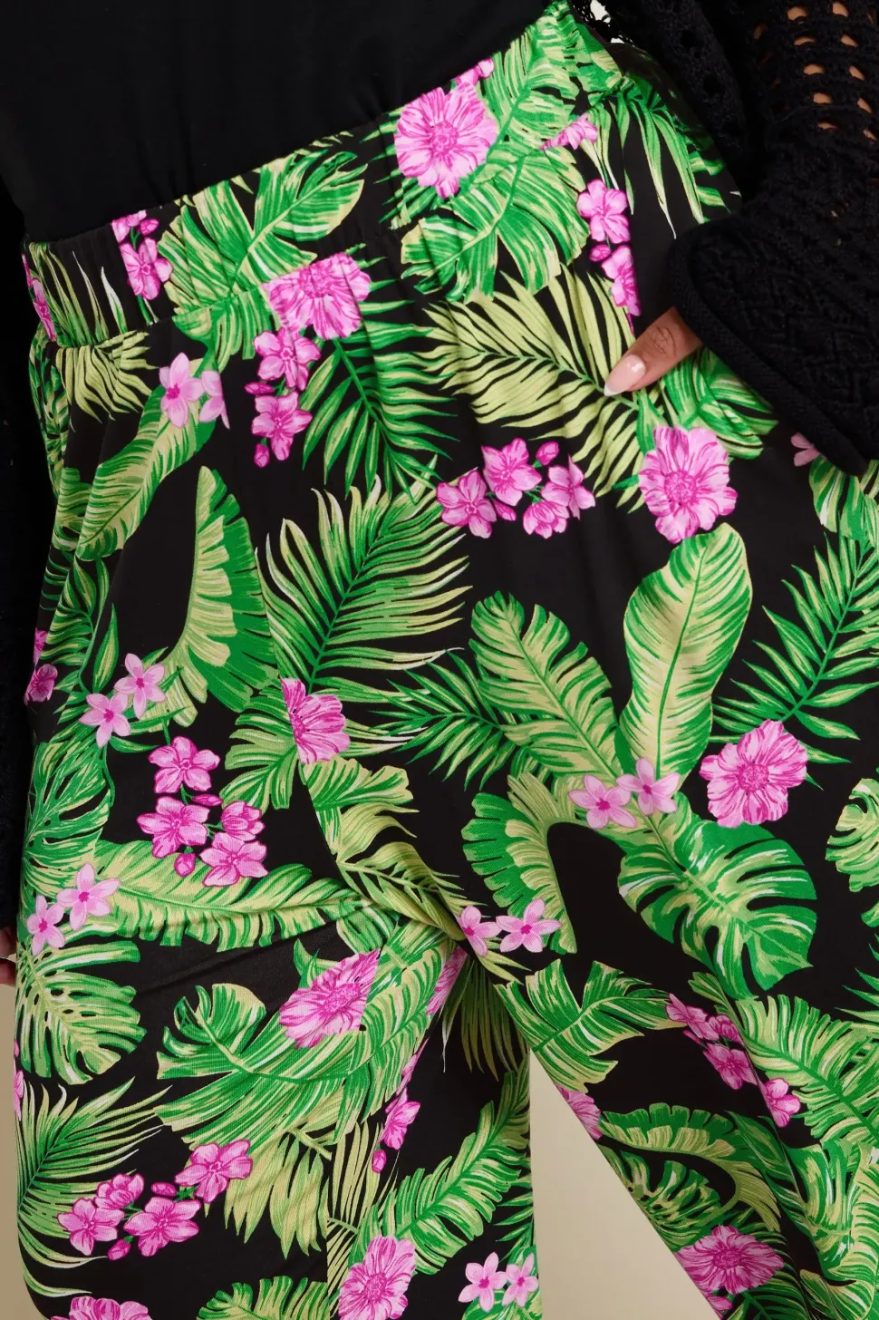 Print Harem Trousers