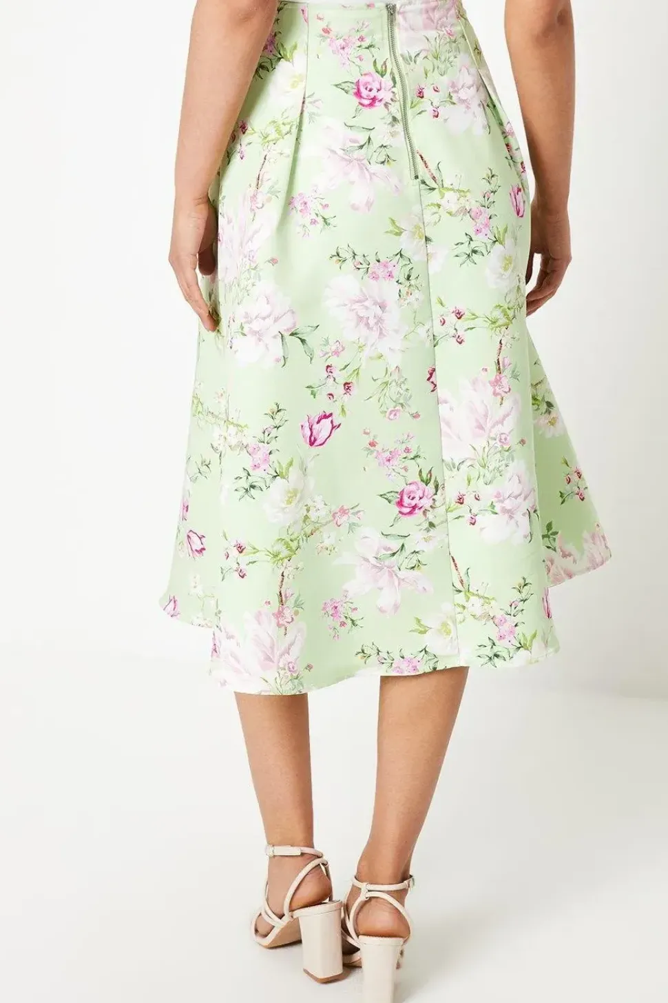 Print Ottoman Twill Maxi Skirt